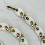 Vintage White Plastic Gold Tone Chain Link Belt Extra Small/Small (XS/S) ✨ Photo 1