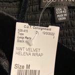 Lucy Paris  Valvet Helena Wrap size M so beautiful color black Photo 15