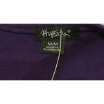 Rhapsody NEW Juniors  Purple Off the Cold Shoulder Floral Knit Top Chaim Straps M Photo 6