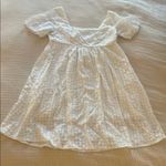 Newbury Kustom White Smocked Puff Sleeve Sundress Photo 0