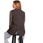 Steve Madden  Kelly Tweed Blazer in Peacoat Small New Womens Plaid Jacket Photo 13