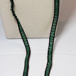 Lulu Dharma Green Bead & Leather Wrap Necklace Adjustable 32" Photo 4