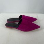 Rebecca Minkoff  Sara Suede‎ Pointed Toe Mules in Fuchsia Size 7 or 38 Photo 6