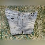 Vintage Y2K Angels low rise distressed denim jean shorts, size 9 Blue Photo 7