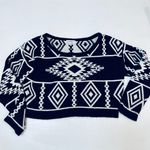 Roommates Sweater Cropped Womens Size L Multi Color Photo 4