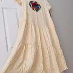 Farm Rio ‘I Love Rio’ Tiered Short Sleeve Midi Dress, Size S Photo 7