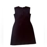 Tory Burch  Mini Sheath Dress Black Crew Neck Sleeveless XS Photo 3