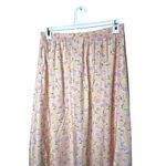 Susan Bristol Susan Bristol Y2K Floral Print Button Front Pink Maxi Aline Skirt Large Photo 5