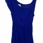 Free People Free‎ People Blue Tunic asymmetrical top Size Small Photo 0