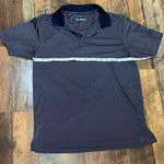 PGA Tour Men’s Navy Golf Polo Size Medium Short Sleeve For Golf Casual Wear Photo 3