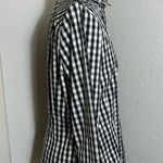 Lafayette 148 , 3/4 sleeve button down black and white checkered gingham 8 Photo 6