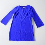 Alice & Trixie Alice‎ Trixie Silk Shift Dress Midi Long Sleeve Work Casual Size Large Photo 2