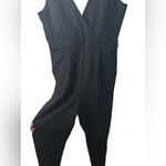 French Connection NWT  Marie Black V-Neck Jumpsuit Photo 1