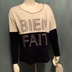 Madewell Bien Fait Navy & White Sweatshirt Small Photo 1