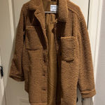 Old Navy  Women's (M) Sherpa Shirt Jacket Shacket Photo 0