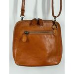 Pratesi Firenze Italian Made Leather Crossbody Purse 6x7 10oz Brown Photo 8