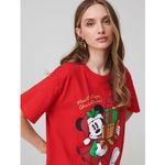 Disney  Mickey Mouse Christmas Women's T-shirt Tee Red Xmas Gifts Medium NWT Photo 2