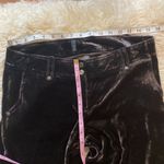 T Tahari Brown Cropped Wide Leg Pants EUC Sz 4 Silk Velour/Velvet Photo 6