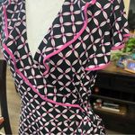 East 5th Adorable  Ruffle Detail Faux Wrap Knee Length Dress (M) Photo 1