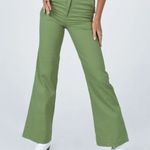 Princess Polly Carson Green High Rise Flared Pants 6 Photo 0
