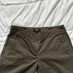 Talbots  Womens Size 6 Pants Modern Fit Zip Pockets Dark Green Zip Leg Photo 3