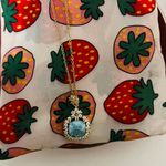 18k Gold Snowflake Necklace Blue Photo 5