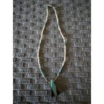 Native American Liquid Sterling Turquoise & Heishi Bead Necklace Vintage #027 Photo 3