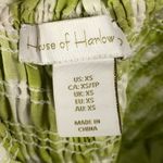 House of Harlow 1960 Lime Green Gingham Plaid Wide Leg Jumpsuit XS Photo 4