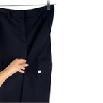 ZARA  Black Satin Straight Cargo Pants XS Utility Sleek Photo 2