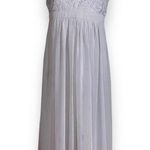 Lulus So Far Gown Lacey grey Maxi dress Photo 0