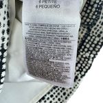 Banana Republic Black Cream Jacquard Dress 6 Petite Photo 8