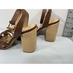 LC Lauren Conrad Womans Lauren Conrad Strappy Sandals 8 M Open Square Toe Block Heel Photo 3