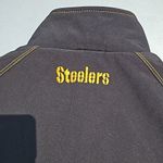 NFL Women’s Used  Steelers Jacket Size Medium Black Zip-Up Football Coat Photo 9