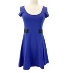 American Eagle  Skater Dress Womens‎ Size Small Colorblock Stretch Retro Mini Photo 3