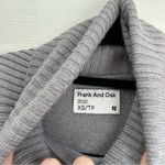 Turtleneck Merino Wool Sweater Dress Gray Size XS Photo 3