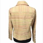 Urban Haggar Petite Striped Blazer Tan, Pink, 6 Petite Tan Size 6P Photo 1