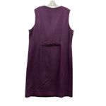 Worthington Vintage  Women's Wool Blend Sleeveless Button Front Dress Purple 14‎ Photo 1