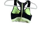 Nike  Black and Lime Green Sports Bra Photo 3
