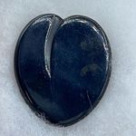 Vintage Bakelite heart shaped dress fur clip Black Photo 0