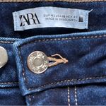 ZARA  Dark Wash High Rise Flare Jeans Photo 2