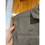 frame denim FRAME Arie Sleeveless Linen Button Down Top Desert XS Utility Blouse Photo 2