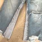 ZARA TRF Denim IX’D Makers Button Fly Distressed Pieced Cropped Jeans (2) Photo 3
