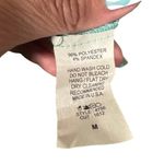 Luxe Baby Blue Short Sleeve Key Hole Cut Out High Low Tunic Blouse Women SZ M Photo 6