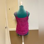 Anne Carson Anne Carson 100% Silk Ruffle Camisole Top - Size Small Y2K Vintage Fuschia Photo 5