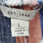 Est. 1946  striped short sleeve‎ shirt size L Photo 2