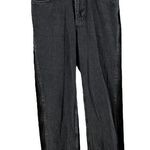 The Ragged Priest  Colorblock Jeans Raw Hem Relaxed Fit Cotton Gray Black 26x30 Photo 0