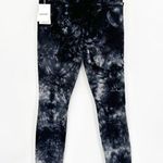 Mother The Super Swooner Tie Dye Ankle Skinny Jeans (Winding Paths) Size 26 Black Photo 1