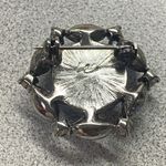 Glamorous Silver Tone Pastel Blue Purple Pink Gemstone Statement Brooch Pin Photo 1