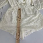 Hollister New Ivory Lace Romper Women's Small Off Shoulder Bohemian Tassel Boho Photo 11