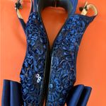 J.Renee Navy Lace Slingback Heels with Bow Blue Size 9.5 Photo 5